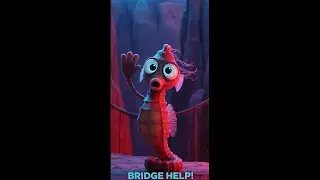 Animal Village Helps Seahorse on Canyon Bridge Adventure