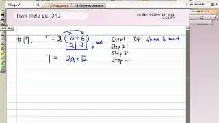 Multi-step Equation pg. 343 #17