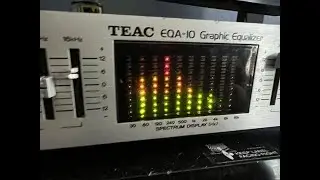 TEAC EQA-10 Graphic Equalizer, EQ with Color Spectrum Display. DEMO.
