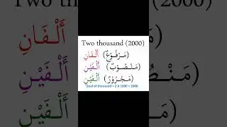 Learning numbers 100, 200, 1000 and 2000