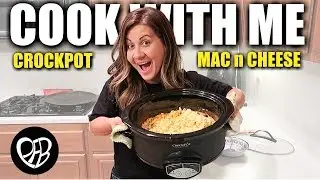 THE BEST Crockpot MAC and CHEESE Recipe | SLOW COOKER Macaroni and Cheese Recipe | COOK with ME