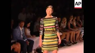 Actress Milla Jovovich sits front row at Schumacher show