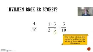 Sammenligne brøker