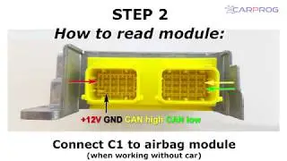 How to clear crash data from Kia airbag modules with MAC7242 processor