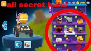 Все шляпы и секретные шляпы из Big bang racing! Витрина шляп Big bang racing!