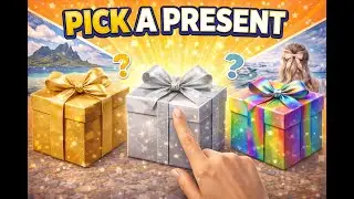 Pick a present! Gold, silver or rainbow