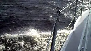 It gets rough on Loch Ness family boating holiday gets scary