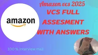 Part-1 llAmazon vcs assessment with answers #amazonworkfromhomejobs #amazonian #onlinejobs