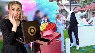 بعد حفلة كشف جنس الجنين فاجأتها في هدية غير متوقعة😍ريتشو وننوش
