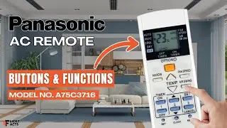 Кнопки и функции пульта дистанционного управления кондиционера Panasonic (модель: A75C3716) | Рук...