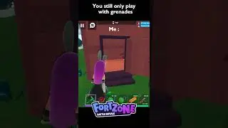 Grenades Player is normal? #fortzone #battleroyalegame