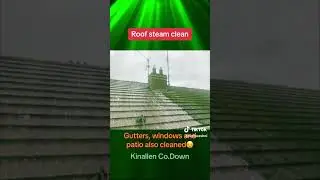 Low pressure high heat roof clean! #roofing #cleanwork #steamcleaning