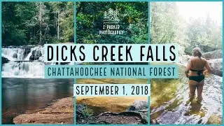 Waterfall Swimming - Dick's Creek Falls in Dahlonega, Georgia