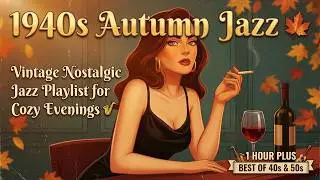 1940s Autumn Jazz 🍁 Vintage Nostalgic Jazz Playlist for Cozy Evenings 🎷