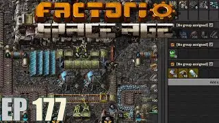 Factorio Space Age - Let's Play Ep 177 - Upping My Space Platform Jumpstarting Game
