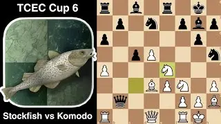 Stunning Exchange Sac by Stockfish | Stockfish vs Komodo | TCEC Cup 6