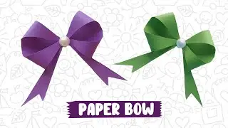How to make a Origami bow | paper bow | Christmas decors