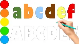 Алфавит для детей | Обучение письму алфавита для дошкольников | abcdef | ABCDEF | Детский класс