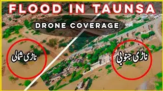 Taunsa Flood Drone Video | Nari Janoobi - Narii Shumali Home Submerged 😭