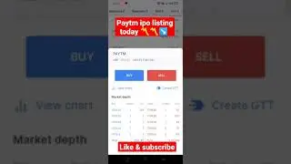 paytm ipo listing #Shorts
