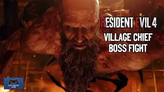 Resident Evil 4 - Village Chief Boss Fight - Defeat Mendez - Hardcore Mode  PS5
