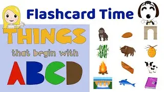 Things That Begin with ABCD | Let's Learn Different Sounds and Phonics | Flashcard Time