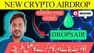 How to work and create account on dropsair? New Crypto Airdrop | Step by Step guide | CryptoTech
