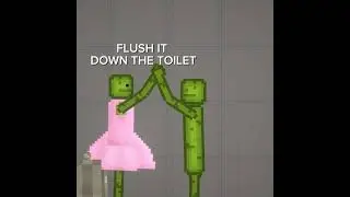 FLUSH IT DOWN THE TOILET 🚽#meme #melonplaygroud
