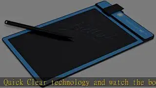 Boogie Board Basics Reusable Writing Pad-Includes 8.5 in LCD Writing Tablet, Instant Erase, Stylus