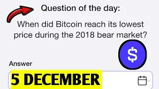 When did Bitcoin reach lowest price during the 2018 market? | Time Farm Oracle Of Time | 5 December