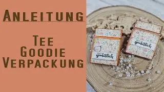 Tee Goodie I Verpackung I Adventskalender Idee I Anleitung in cm I Tee verschenken I Vintage Look
