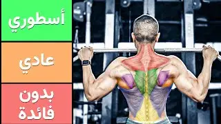 أفضل تمارين الظهر (شرح علمي + تقييم التمارين)