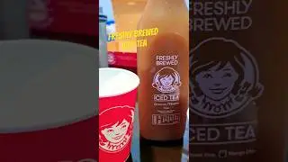 Refreshing WENDY'S Iced Tea🥤#shorts #freshlybrewed