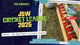 Watch JSW Cricket League 2025 #Live T20 Tennis Cricket from BallPark Cricket Ground |  29 Oct 2025