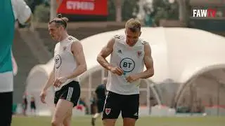 Cymru training in Baku
