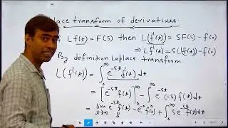 LAPLACE TRANSFORM OF DERIVATIVE WITH CONCEPT AND NUMERICAL EXAMPLES
