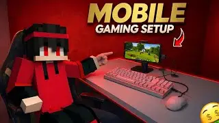 Playing MINECRAFT on Mobile With Keyboard + Mouse ⚡ | MCPE Setup