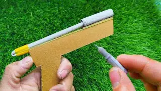 Cardboard Gun Balloon Pop 🎈 | Shooting Toy at Home 🔫 | कार्डबोर्ड से बैलून फोड़ने वाली गन | DIY Toy