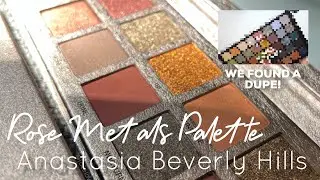 *NEW* Anastasia Beverly Hills Rose Metals Palette - Swatches and a possible Drugstore Dupe!!