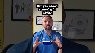 Real scanning is not developed in 121 football training #kidsfootballcoaching #footballdevelopment