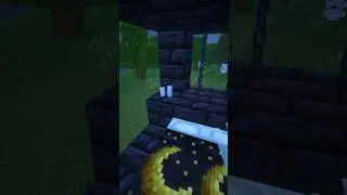 Minecraft Gothic Bed 🛏️ #minecraft #shorts