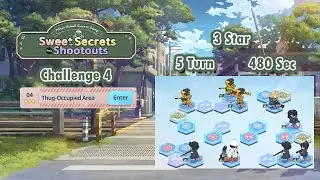 Blue Archive Global - Sweet Secret Shootouts Challenge 4 (3 Star, 5 Turn & 480 Sec Clear)