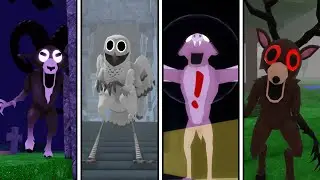 99 Nights in the Forest - RAM vs OWL vs BAT vs DEER | JUMPSCARES & Story
