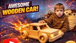 Building a wooden car with Zachariah! 