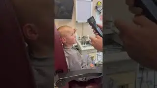 We conduct a tympanometric hearing test on a child.