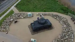 Slapton sands aerial shot off the Tank