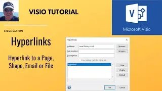 This video explains how to use hyperlinks in Microsoft Visio.  Hyperlinks in Visio