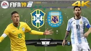 FIFA 2K19 Brazil vs Argentina PC GAMEPLAY