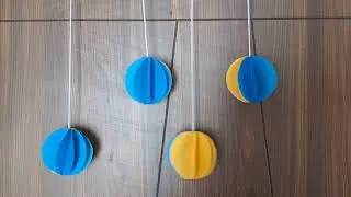 Last minute Diwali Decoration ideas - paper wall decor - Home decoration ideas for celebration - DIY