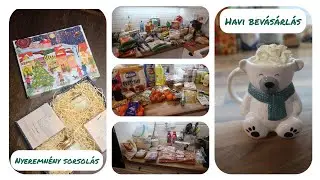 Bevásárlás '23 december, karácsonyi menü terv / Alid, Metro haul/  Aurora Candle nyereménysorsolás